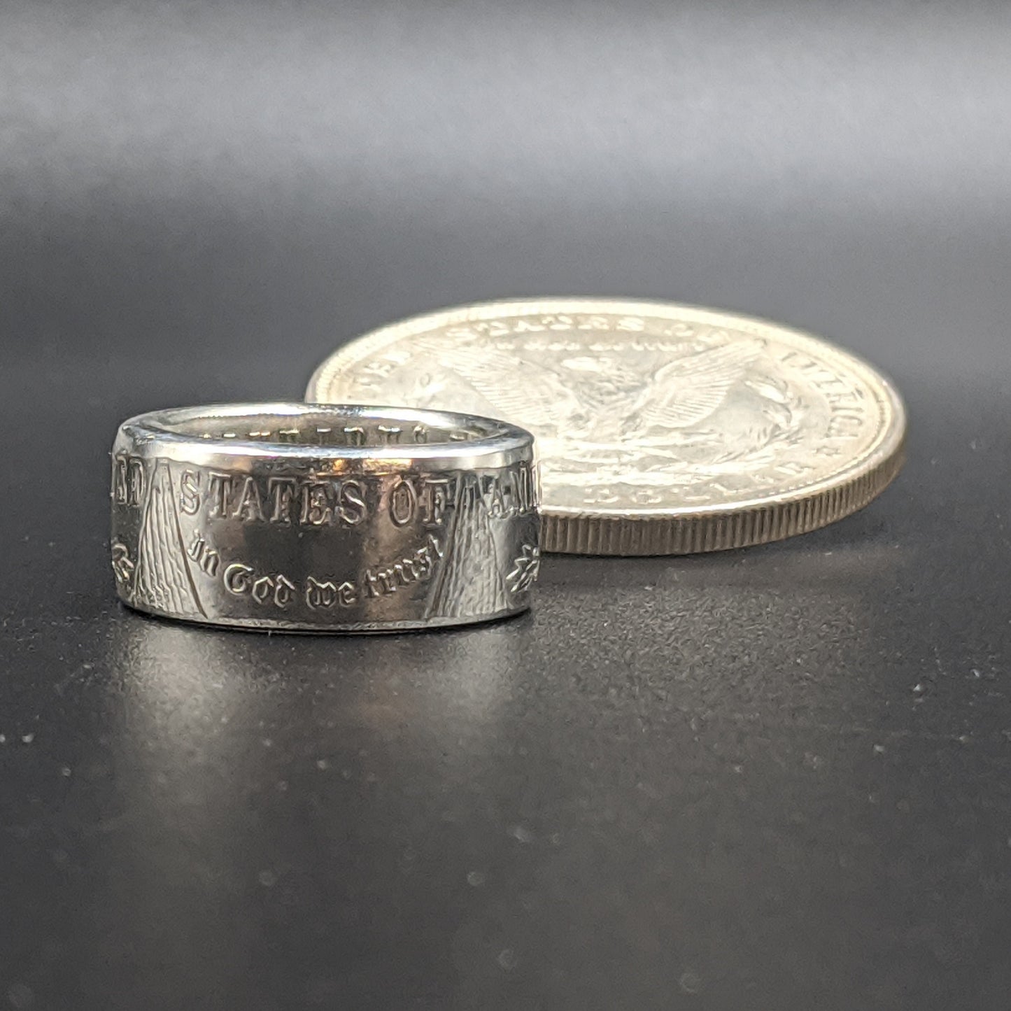 Ladies Morgan Silver Dollar Coin Ring – Elegant, Timeless, American-Made