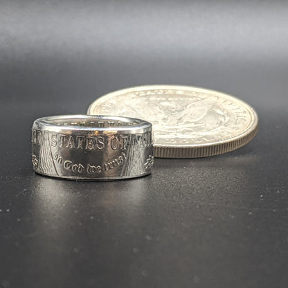 Ladies Morgan Silver Dollar Coin Ring – Elegant, Timeless, American-Made