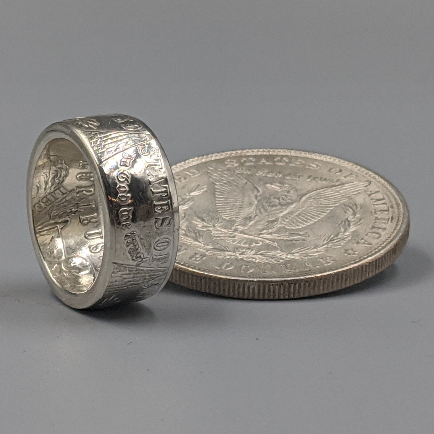 Ladies Morgan Silver Dollar Coin Ring – Elegant, Timeless, American-Made
