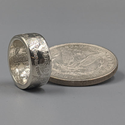 Ladies Morgan Silver Dollar Coin Ring – Elegant, Timeless, American-Made