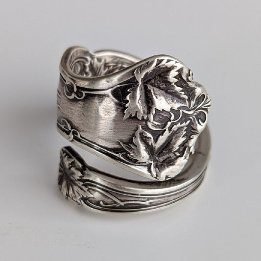 "Maple Leaves" Spoon Ring