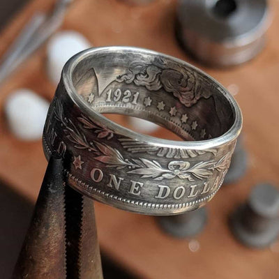 Morgan Silver Dollar Coin Ring – Americoin Rings