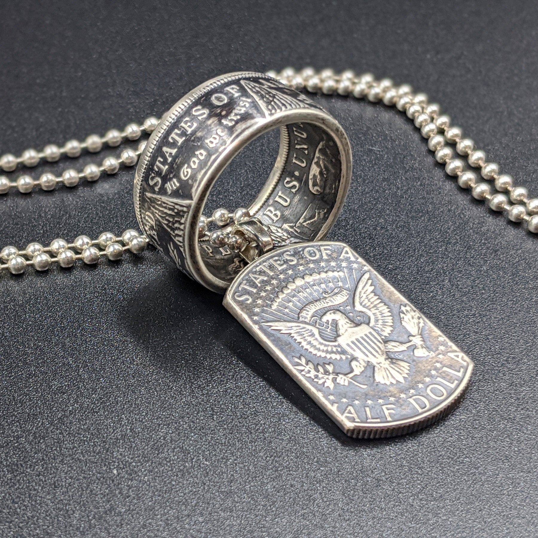 Morgan Coin Ring & Dog Tag Pairing