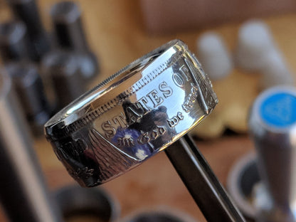 Classic 'Patriot Pair' Coin Ring Set