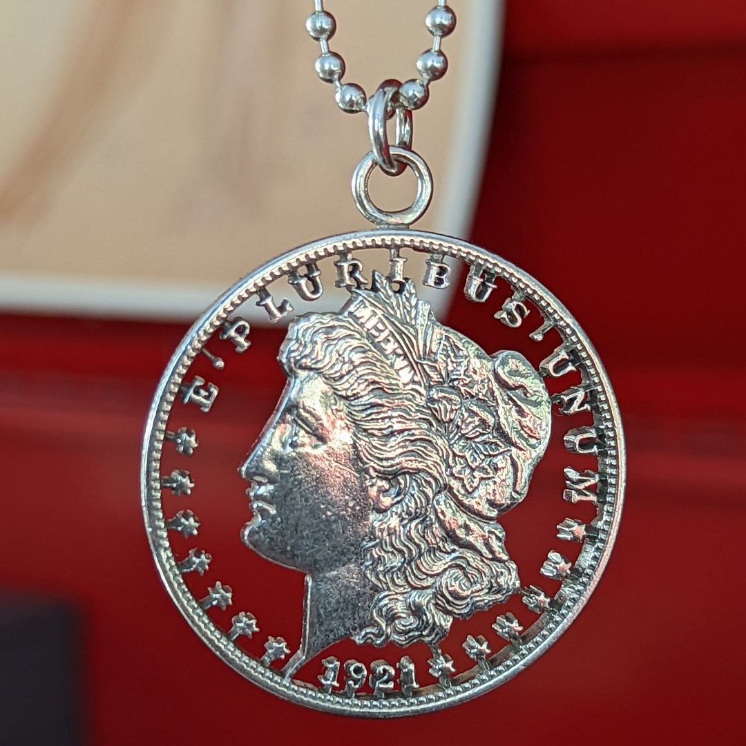 Laser cut coin on sale jewelry