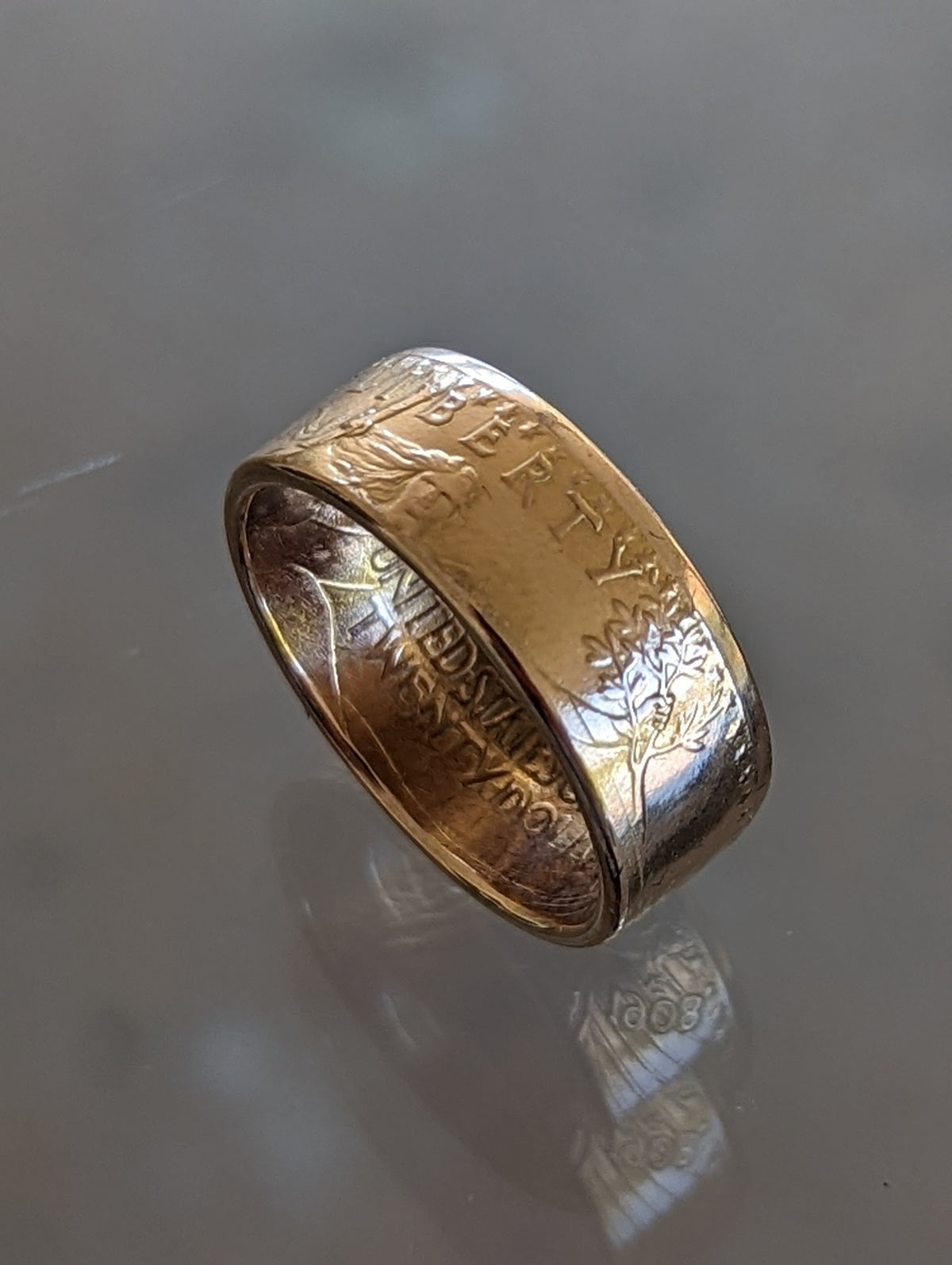 1 oz Pre-1933 Gold Eagle Coin Ring