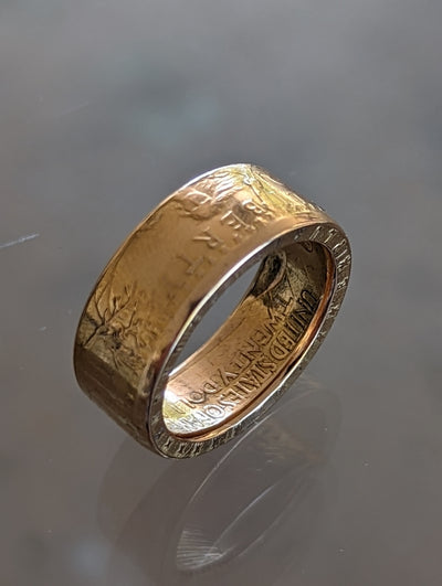1 oz Pre-1933 Gold Eagle Coin Ring