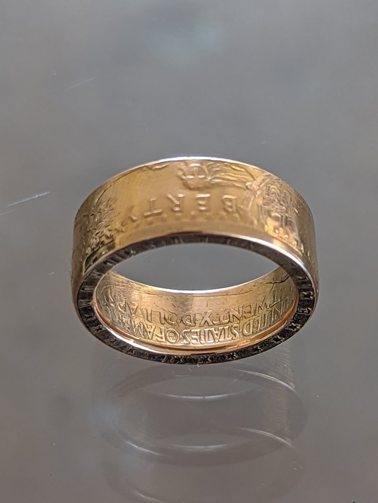 1 oz Pre-1933 Gold Eagle Coin Ring
