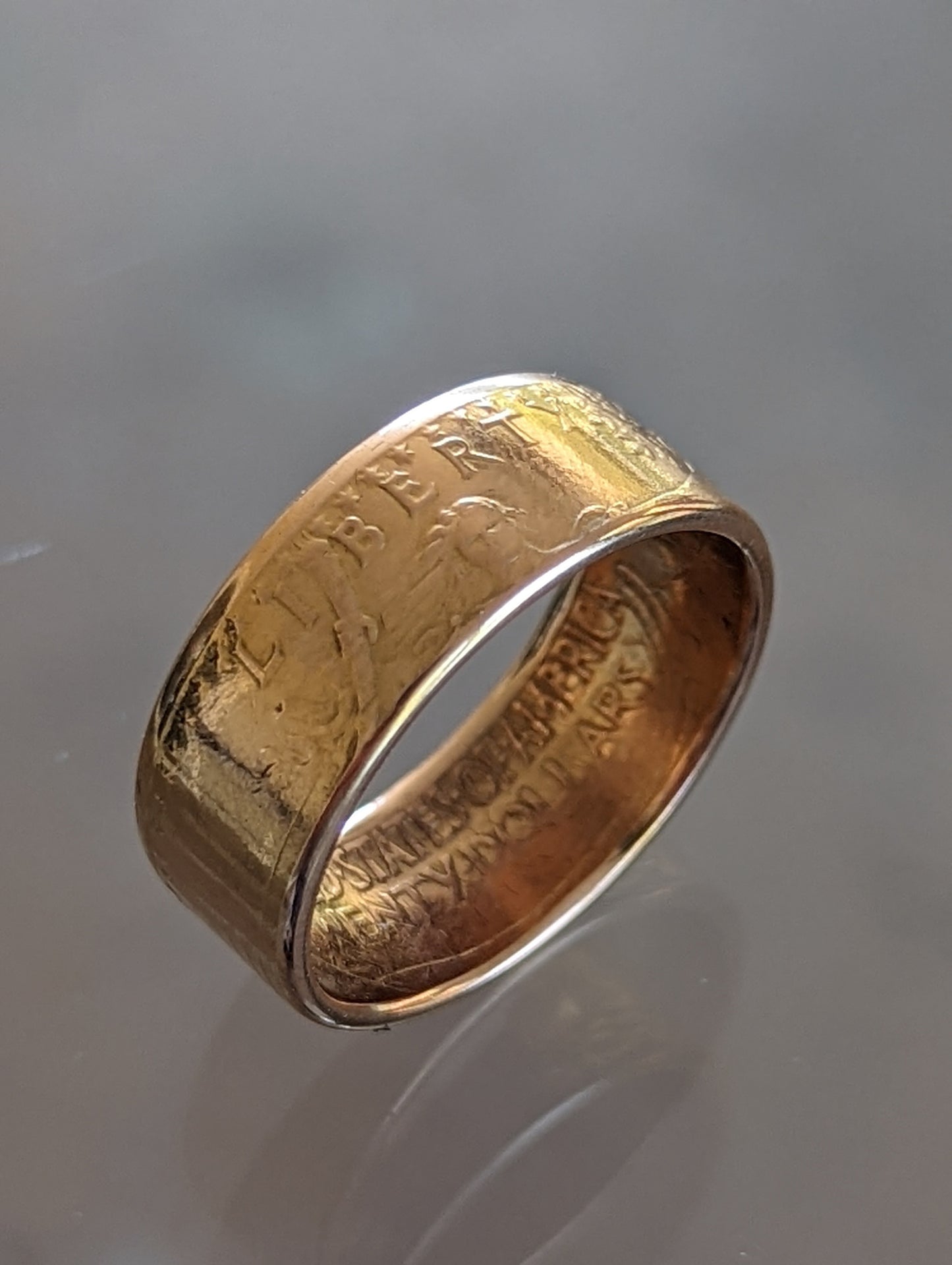 1 oz Pre-1933 Gold Eagle Coin Ring