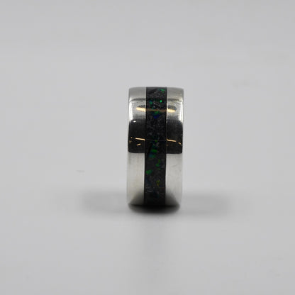 Cremation Ash Coin Ring