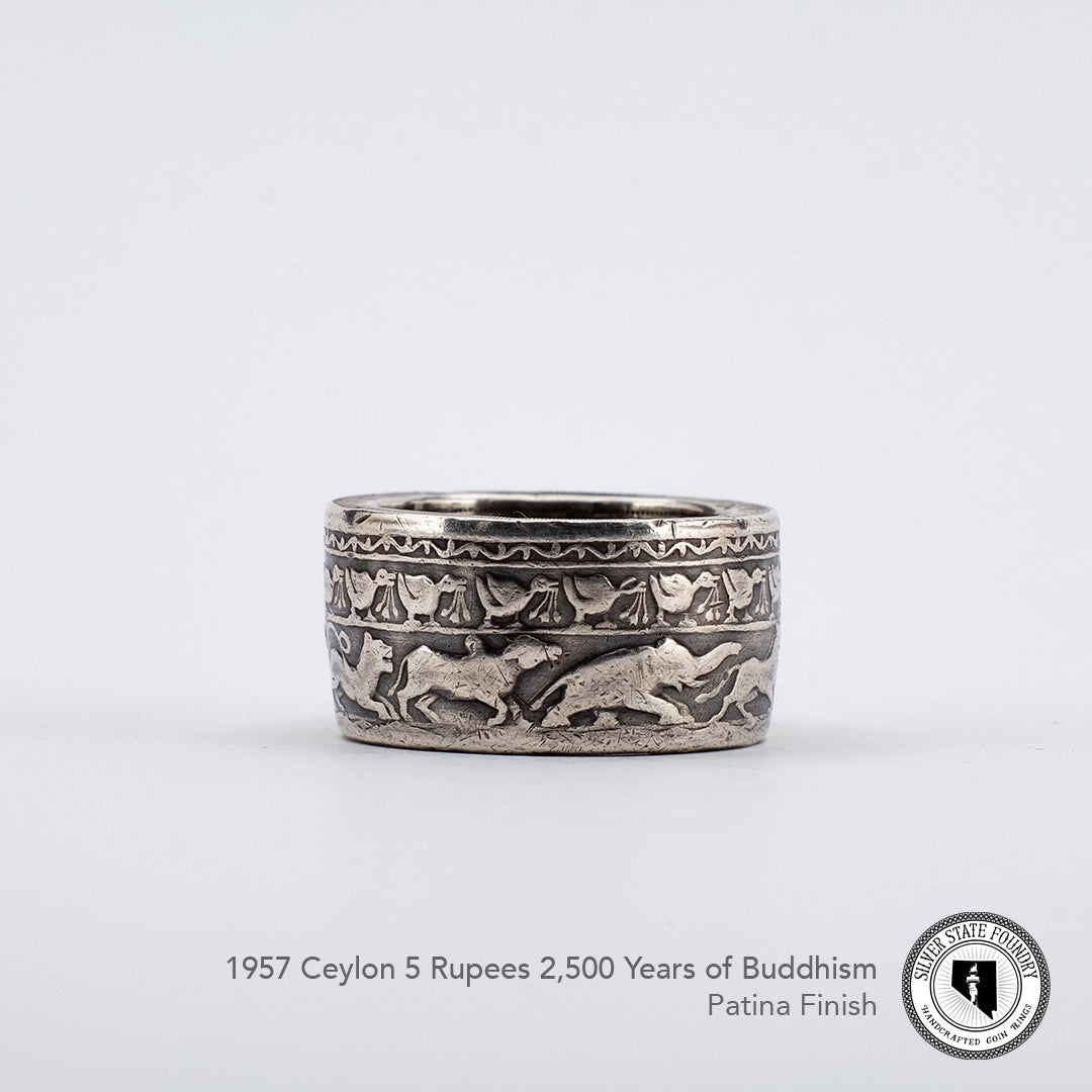 Buddhism Celebration Coin Ring