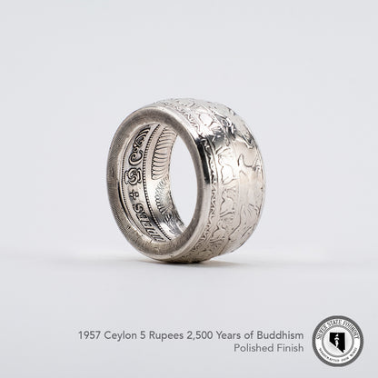 Buddhism Celebration Coin Ring