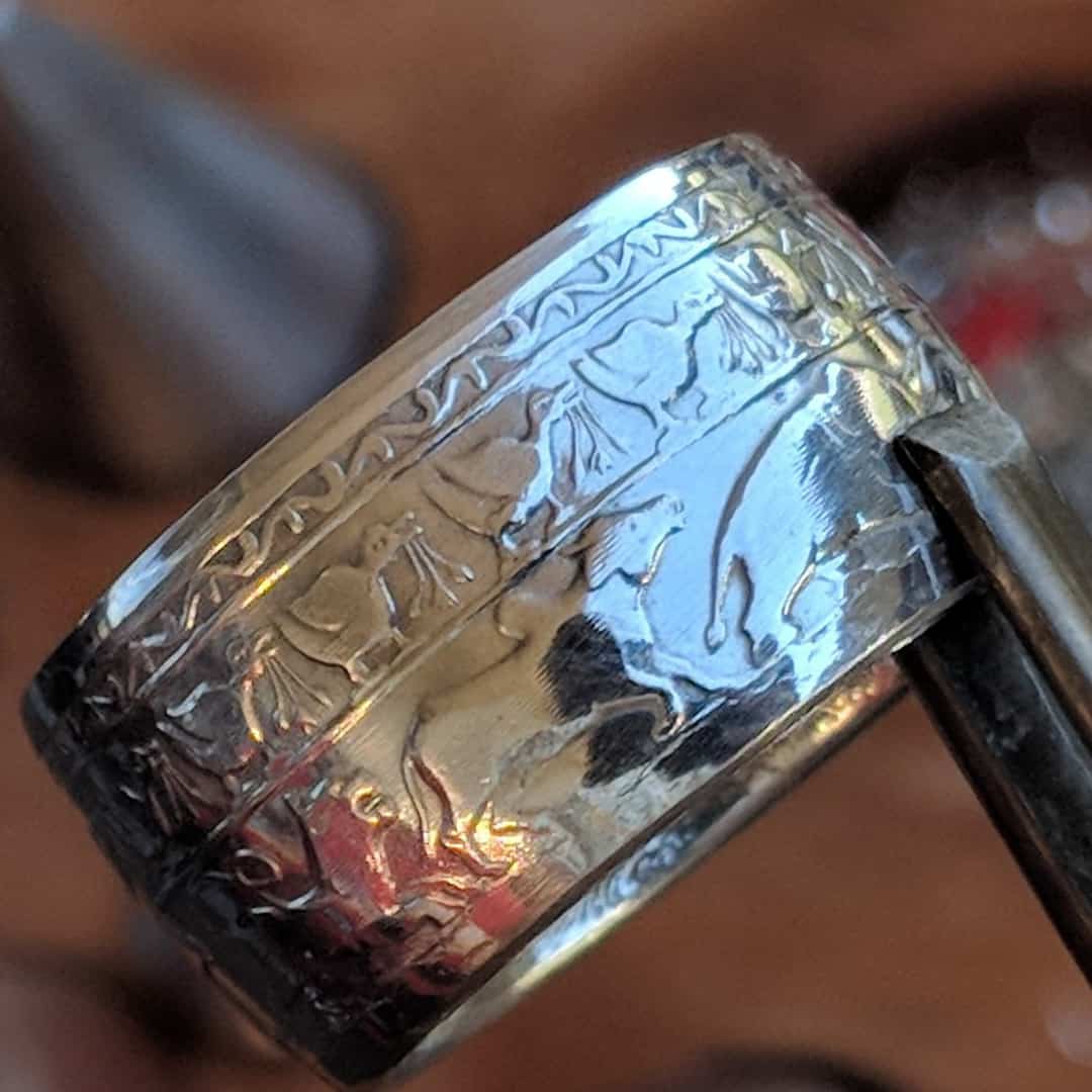 Buddhism Celebration Coin Ring