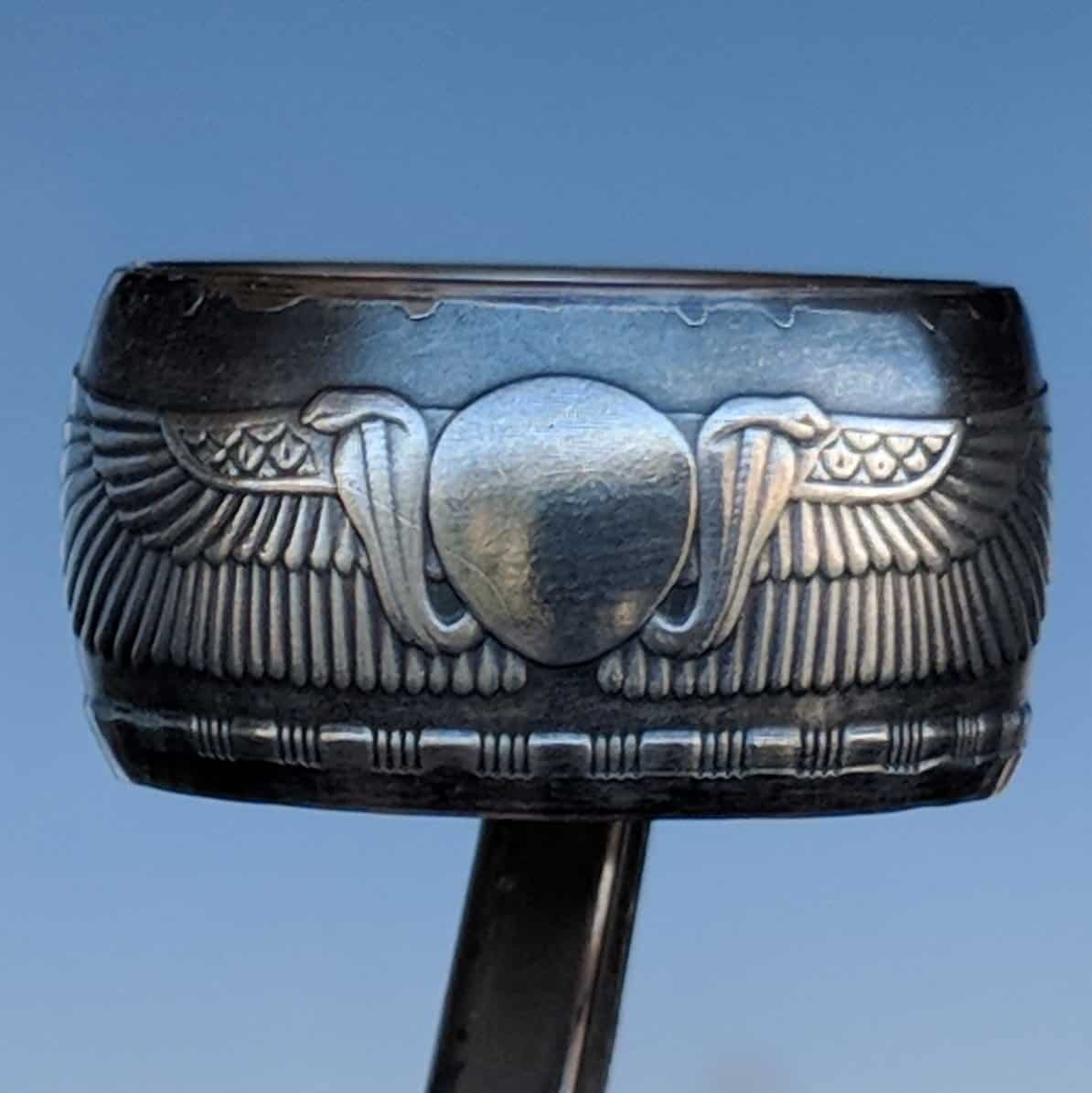 Egyptian Cobra Coin Ring