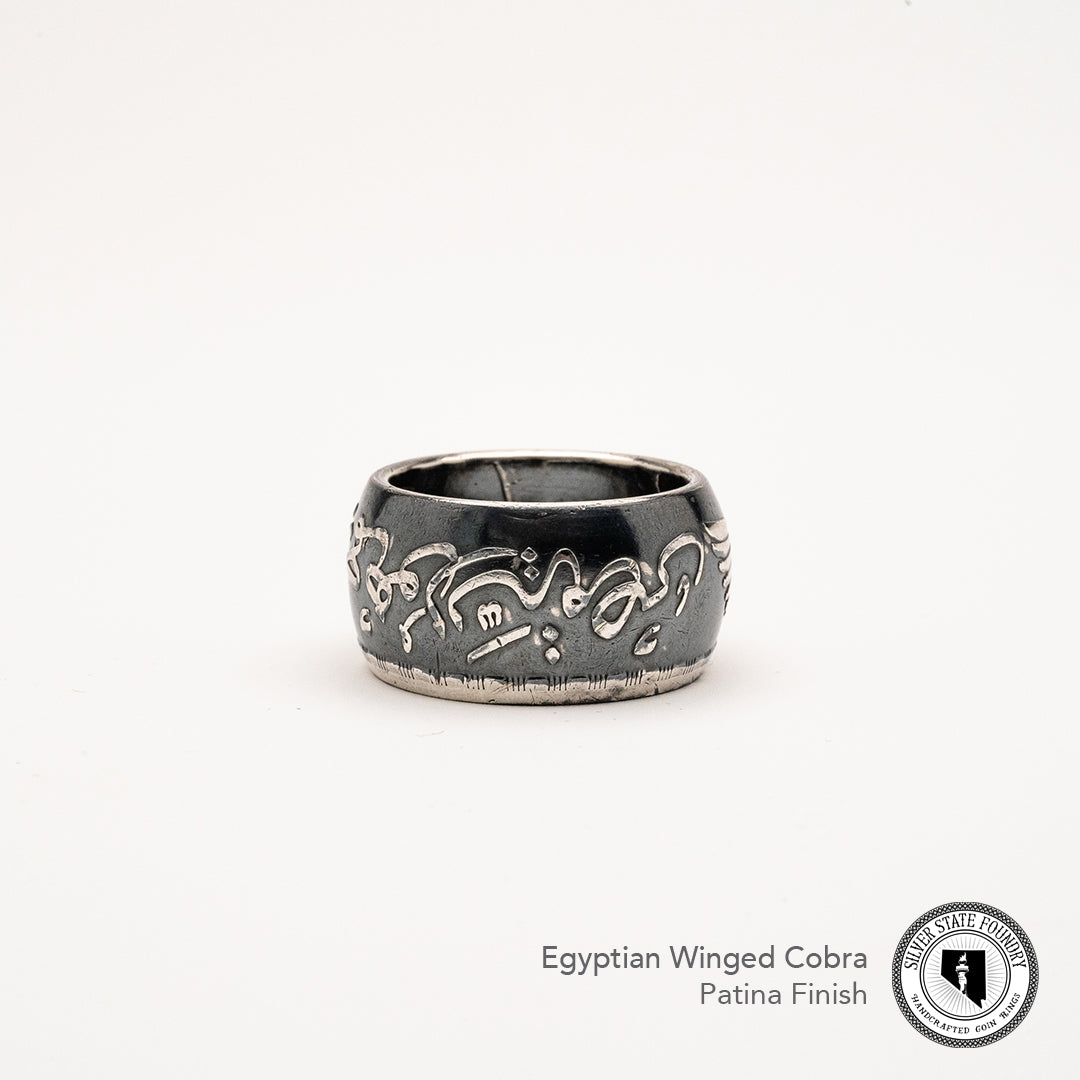 Egyptian Cobra Coin Ring