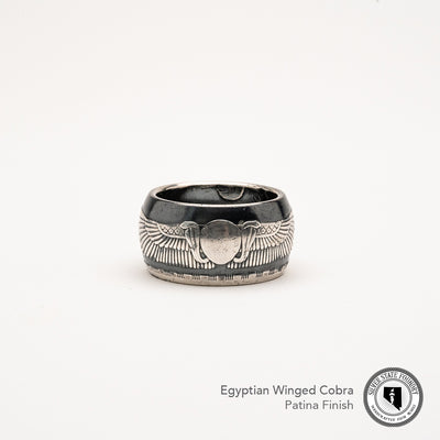 Egyptian Cobra Coin Ring