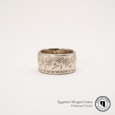 Egyptian Cobra Coin Ring