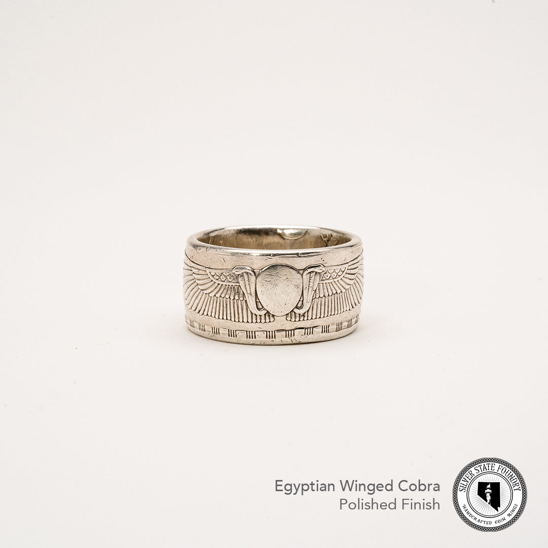 Egyptian Cobra Coin Ring