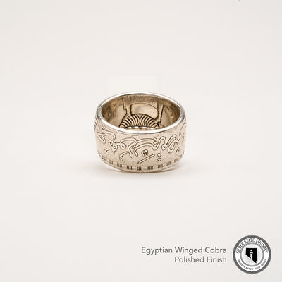 Egyptian Cobra Coin Ring