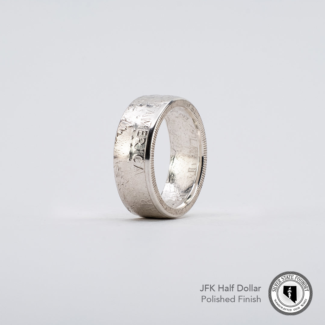 JFK Half Dollar Coin Ring
