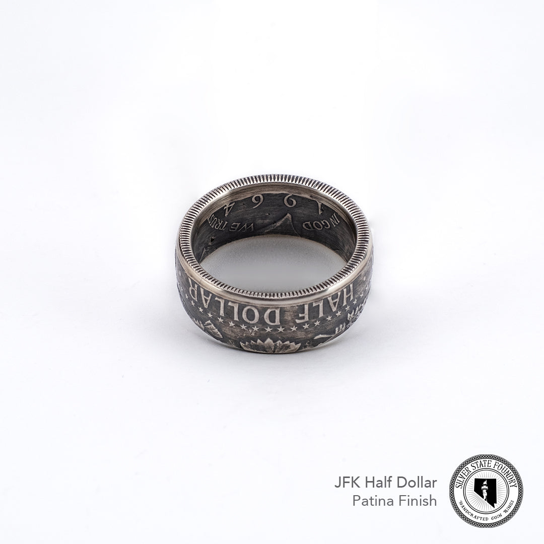JFK Half Dollar Coin Ring