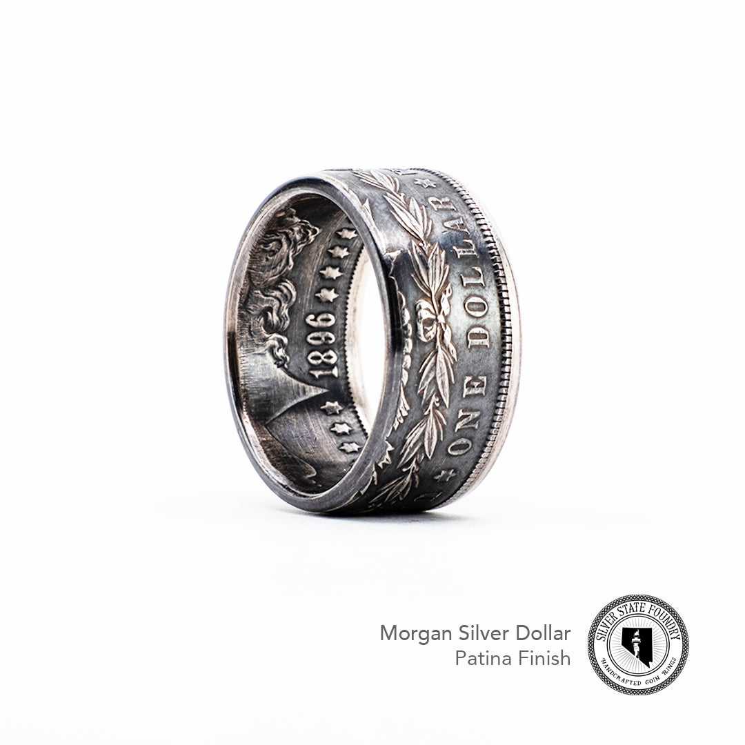 Morgan Silver Dollar Coin Ring - Men's