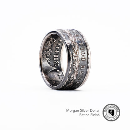 Morgan Silver Dollar Coin Ring - Men's