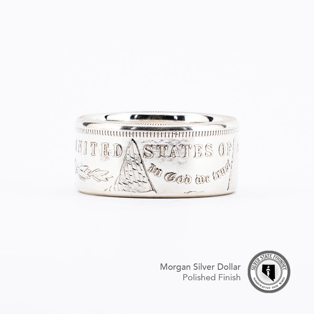 Morgan Silver Dollar Coin Ring - Men's