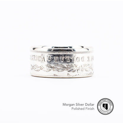 Morgan Silver Dollar Coin Ring - Men's