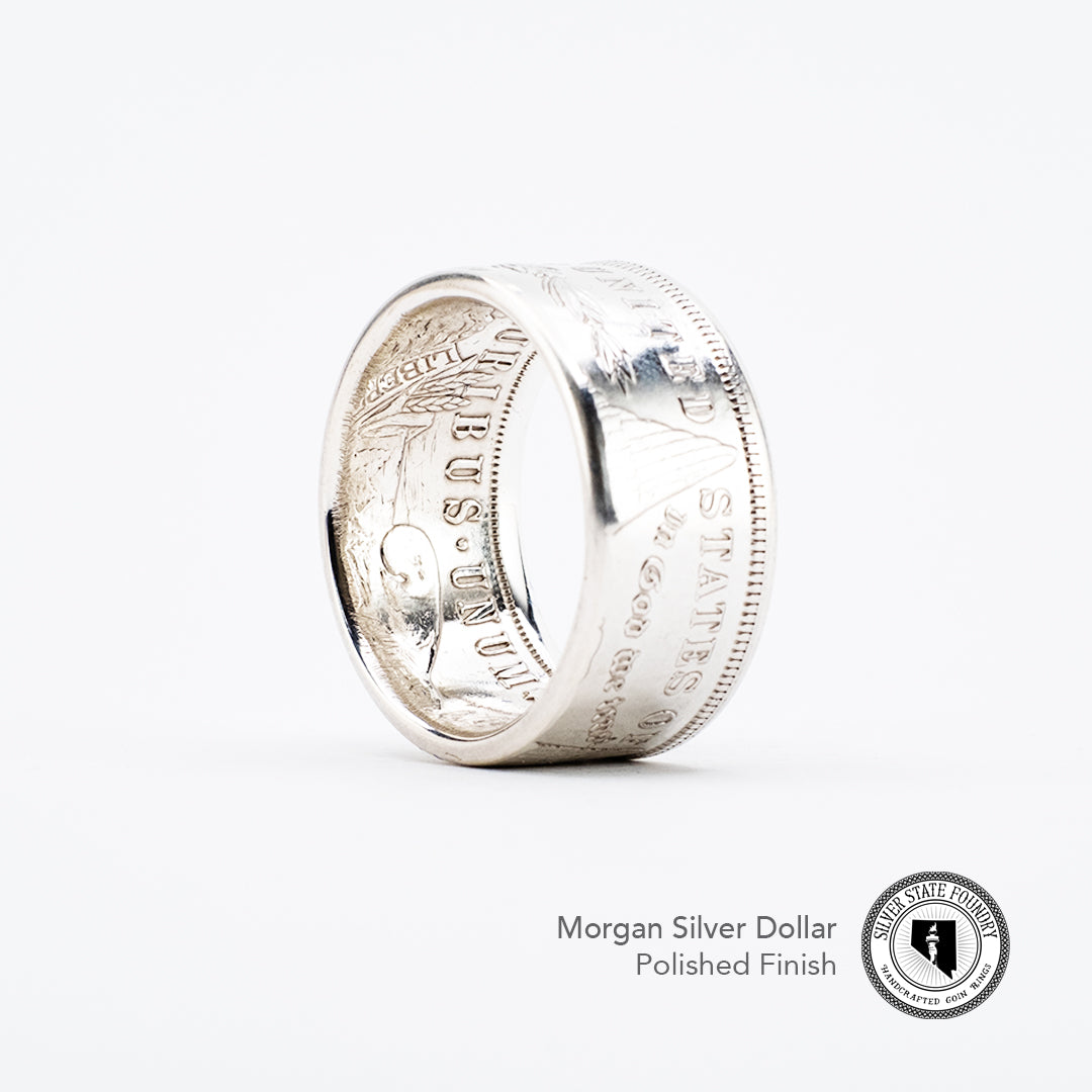 Morgan Silver Dollar Coin Ring - Men's