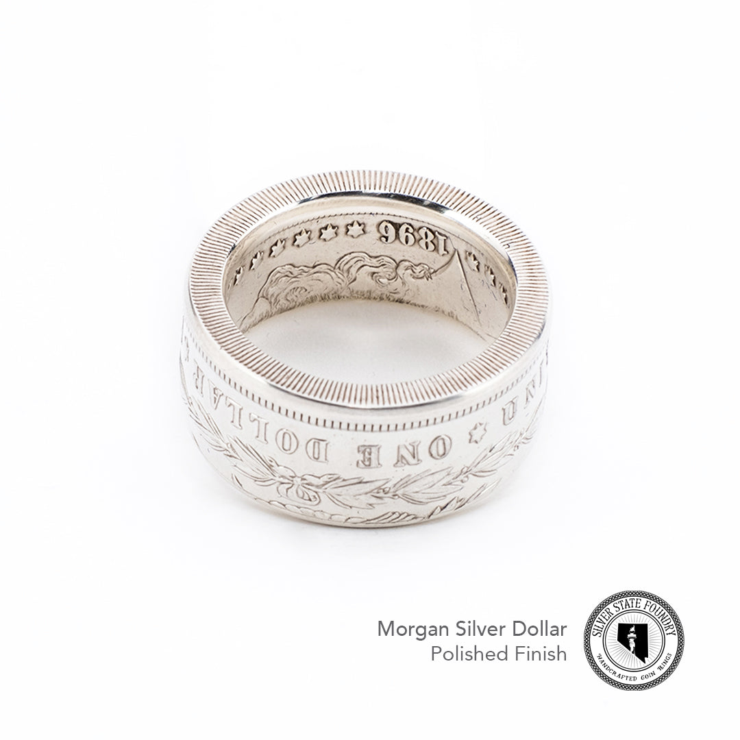 Morgan Silver Dollar Coin Ring - Men's
