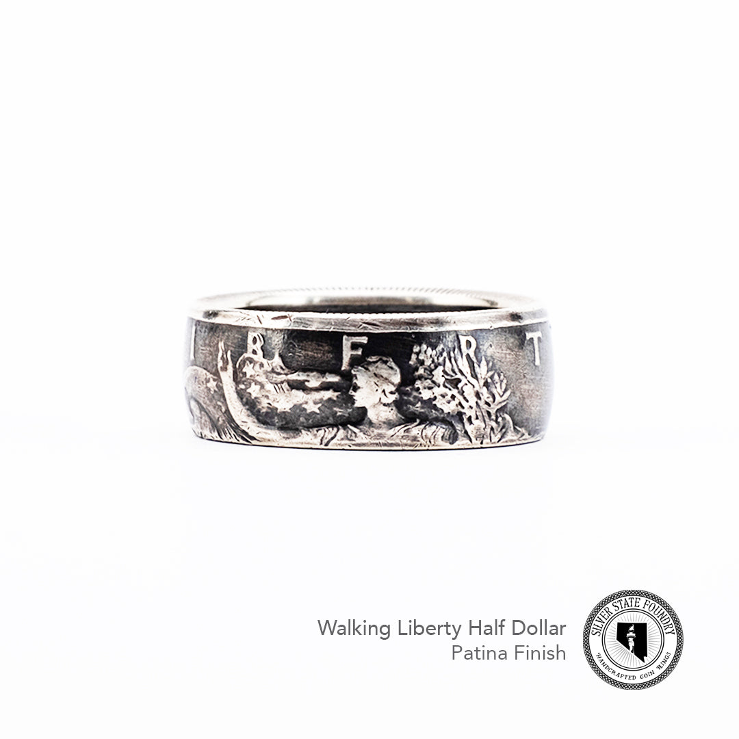 Walking Liberty Coin Ring