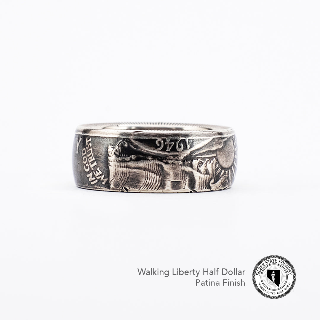 Walking Liberty Coin Ring