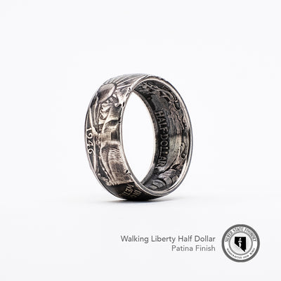 Walking Liberty Coin Ring