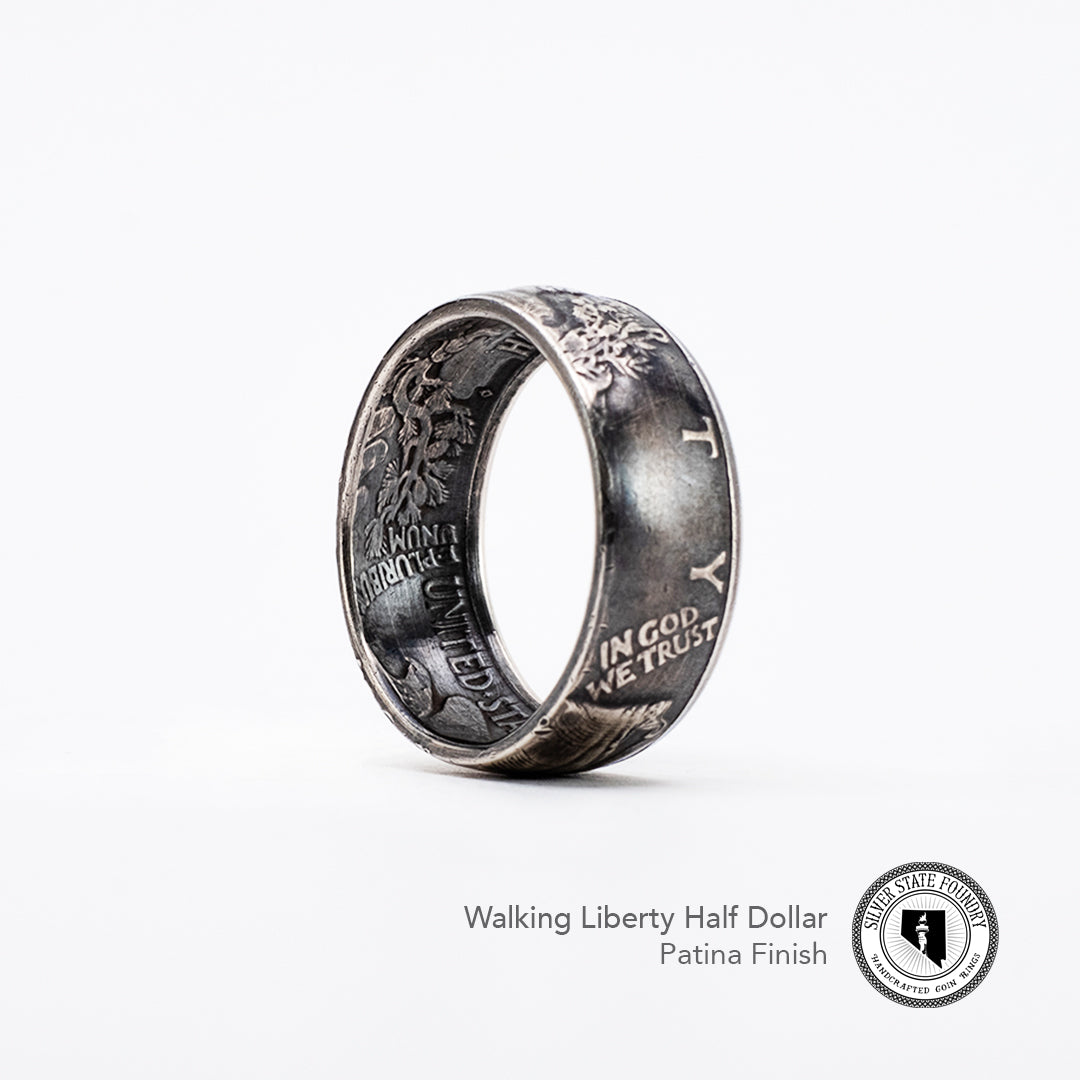 Walking Liberty Coin Ring