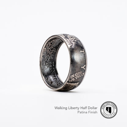 Walking Liberty Coin Ring