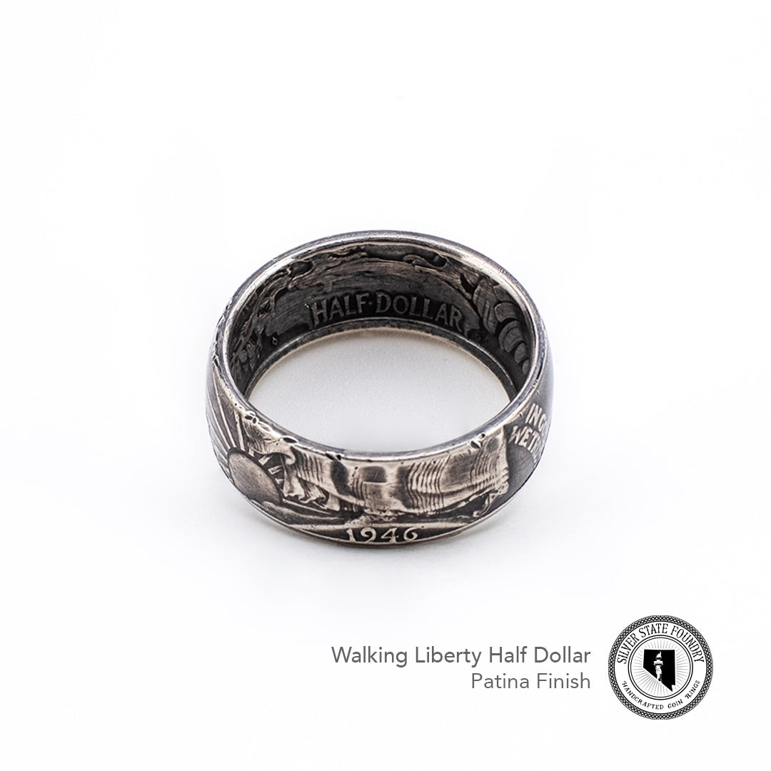 Walking Liberty Coin Ring