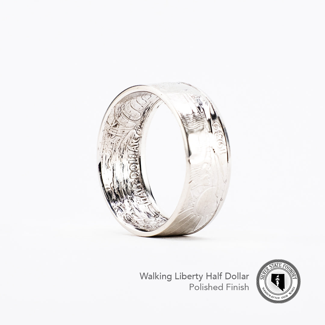 Walking Liberty Coin Ring