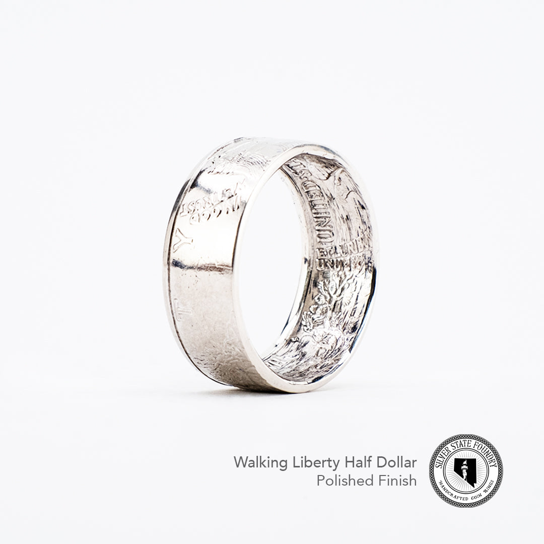 Walking Liberty Coin Ring
