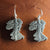 WWII-Ear Lady Liberty Cut Coin Earrings